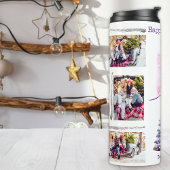 Lila Rosa 6 Fotovorlage Weihnachtsbaum Thermosbecher