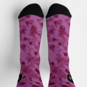 Lila-rosa abstrakt-erkältetes Monogramm Socken (Oben)