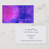 Lila rosa Abstrakte Textur Visitenkarte (Vorne/Hinten)