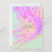 Lila-rosa-Abstrakte Wasserfarbe, Einladung (Rückseite)