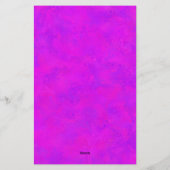 Lila rosa Abstraktes Muster Briefpapier (Rückseite)