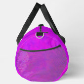 Lila rosa Abstraktes Muster Duffle Bag (Rechts)