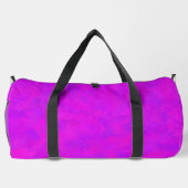 Lila rosa Abstraktes Muster Duffle Bag (Rückseite)