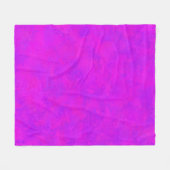 Lila Rosa abstraktes Muster Fleecedecke (Vorderseite (Horizontal))