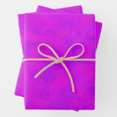 Lila rosa Abstraktes Muster Geschenkpapier Set (Beispiel)
