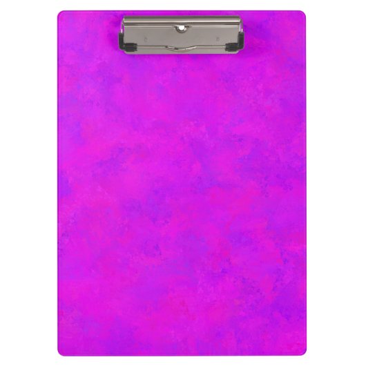 Lila rosa Abstraktes Muster Klemmbrett (Vorderseite)