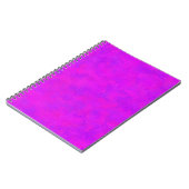 Lila rosa Abstraktes Muster Notizblock (Linke Seite)