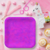 Lila rosa Abstraktes Muster Pappteller (Party)