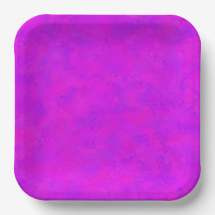 Lila rosa Abstraktes Muster Pappteller
