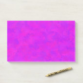 Lila rosa Abstraktes Muster Post-it Klebezettel (Auf Schreibtisch)