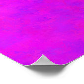 Lila rosa Abstraktes Muster Poster (Ecke)