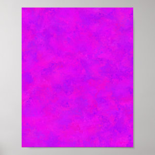 Lila rosa Abstraktes Muster Poster