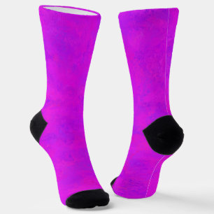 Lila Rosa abstraktes Muster Socken