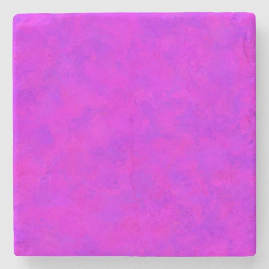 Lila rosa Abstraktes Muster Steinuntersetzer (Vorderseite)