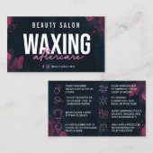 Lila rosa Aftercare-Karte Visitenkarte (Vorne/Hinten)