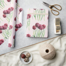 Lila Rosa Allium Blume Aquarellbilder