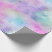 Lila Rosa Aqua Blush Geschenkpapier (Ecke)