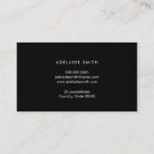 lila rosa Aqua-Opal-Edelstein Visitenkarte (Rückseite)