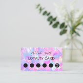 lila rosa Aqua-Opal-Edelstein Visitenkarte (Stehend Vorderseite)