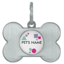 Lila rosa, aquamariner Name des Tieres formt Farbe Tiermarke