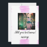 Lila rosa Aquarellfarbe Vater Sohn Vater hinzufüge Einladung<br><div class="desc">Gestaltung</div>