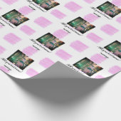 Lila rosa Aquarellfarbe Vater Sohn Vater hinzufüge Geschenkpapier (Ecke)