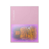 Lila-rosa-Aura-Buddha Notizblock (Rotiert)
