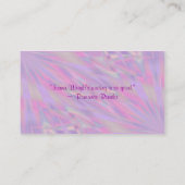 Lila-rosa-Author-Visitenkarte Visitenkarte (Rückseite)