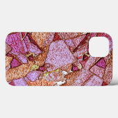 Lila rosa bemalte Vulkansteine Case-Mate iPhone Hülle (Rückseite (Horizontal))