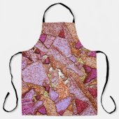 Lila rosa bemalte Vulkansteine zeichnend Schürze (Vorderseite)