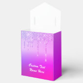 Lila rosa benutzerdefinierter Textname Vorzug Box- Geschenkschachtel (Geöffnet)