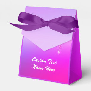 Lila rosa benutzerdefinierter Textname Vorzug Box- Geschenkschachtel
