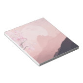 Lila Rosa Berge und Sonnenhorizont  Notizblock (angewinkelt)