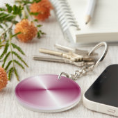 Lila rosa Blankenvorlage Schlüsselanhänger (Vorderseite rechts)