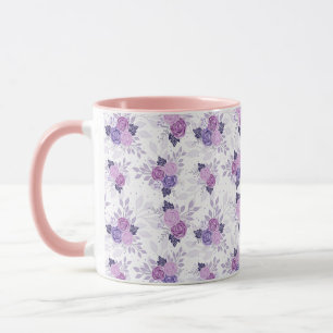Lila rosa Bläschen Hübsch Tasse