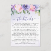 Lila Rosa-Bläserei Begleitkarte (Vorderseite)