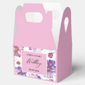 Lila Rosa-Bläserei Geschenkschachtel (Geöffnet)