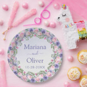 Lila Rosa-Bläserei Pappteller (Party)