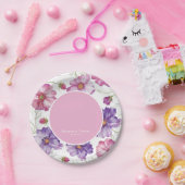 Lila Rosa-Bläserei Pappteller (Party)