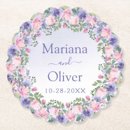 Lila Rosa-Bläserei Untersetzer