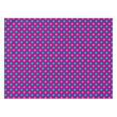 Lila Rosa Blau Punkte Muster Tischdecke (Vorderseite (Horizontal))