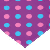 Lila Rosa Blau Punkte Muster Tischdecke (Schrägansicht)