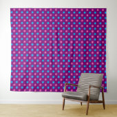 Lila Rosa Blau Punkte Muster Wandteppich (Beispiel (Horizontal))