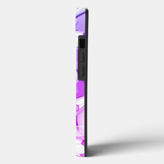 lila rosa blaue Fußbälle Case-Mate iPhone Hülle (Rückseite / Links)