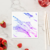 Lila-rosa-blaues Granitmuster aus weißem Marmor Serviette (Beispiel)