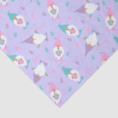 Lila rosa blaues Ostermuster Seidenpapier (Detail)