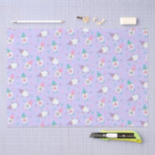 Lila rosa blaues Ostermuster Seidenpapier (Handwerk)