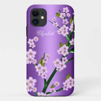 Lila rosa Blossom iPhone 5 Elegant Klasse 11 Hülle