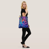 Lila Rosa Blubble Magie Tasche (Am Model)
