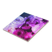 Lila, rosa Blume der Blumenflotte, fett Fliese (Seite)